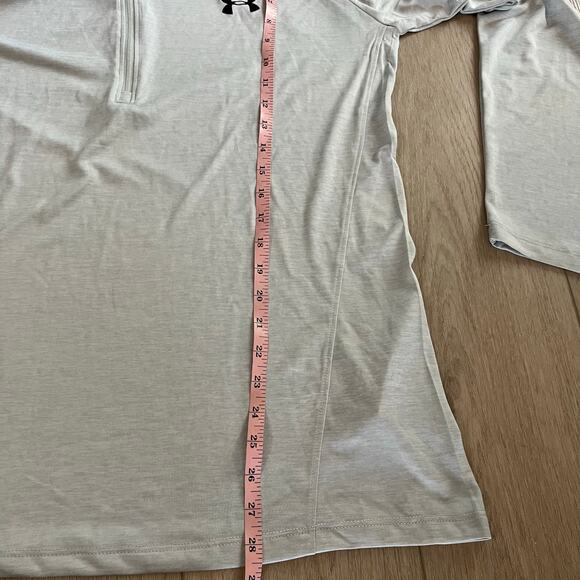 Under Armour Women’s Gray 3/4 Zip Long Sleeve Shirt Sz XXL - Picture 6 of 7